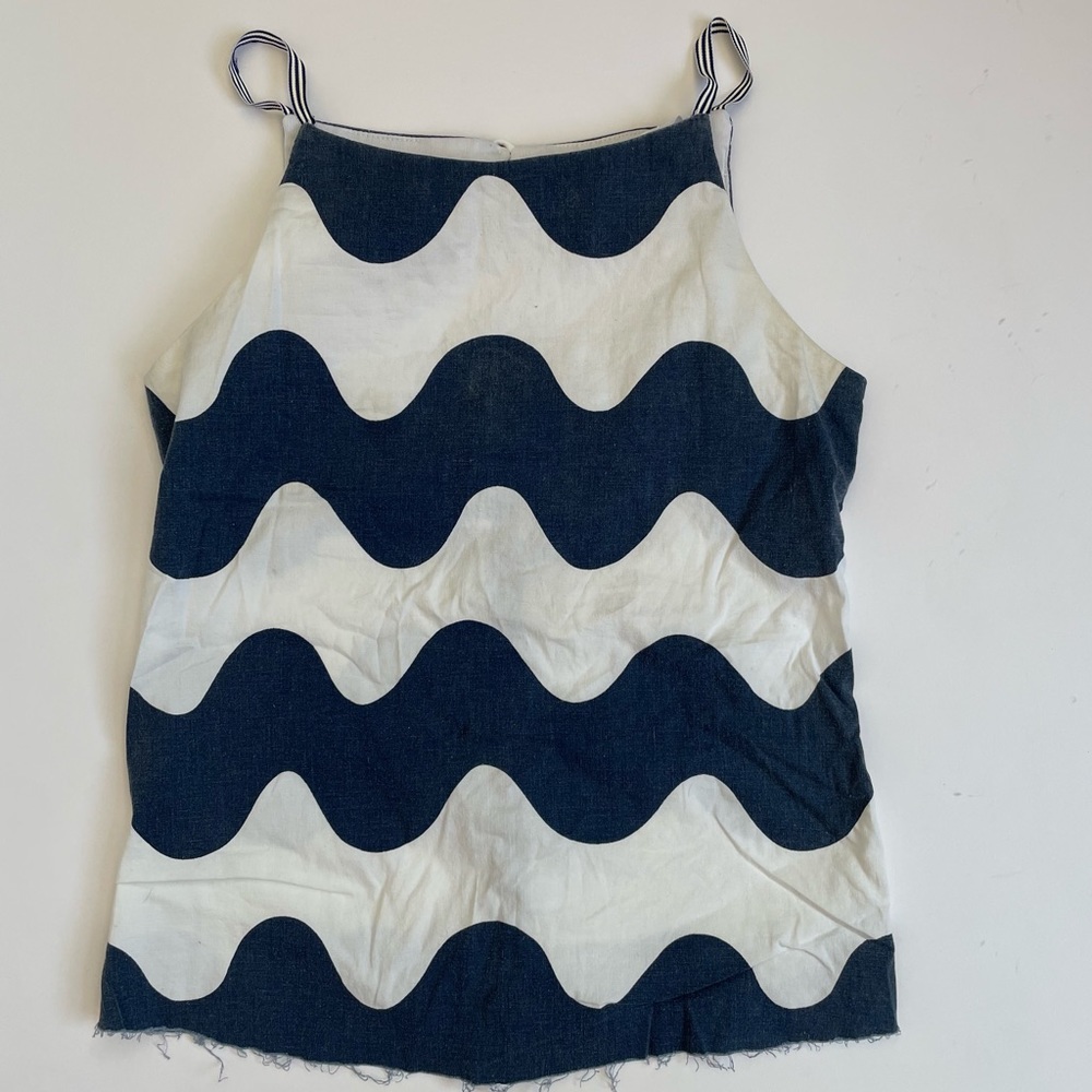 Marimekko Keyhole Squiggly Tank Top